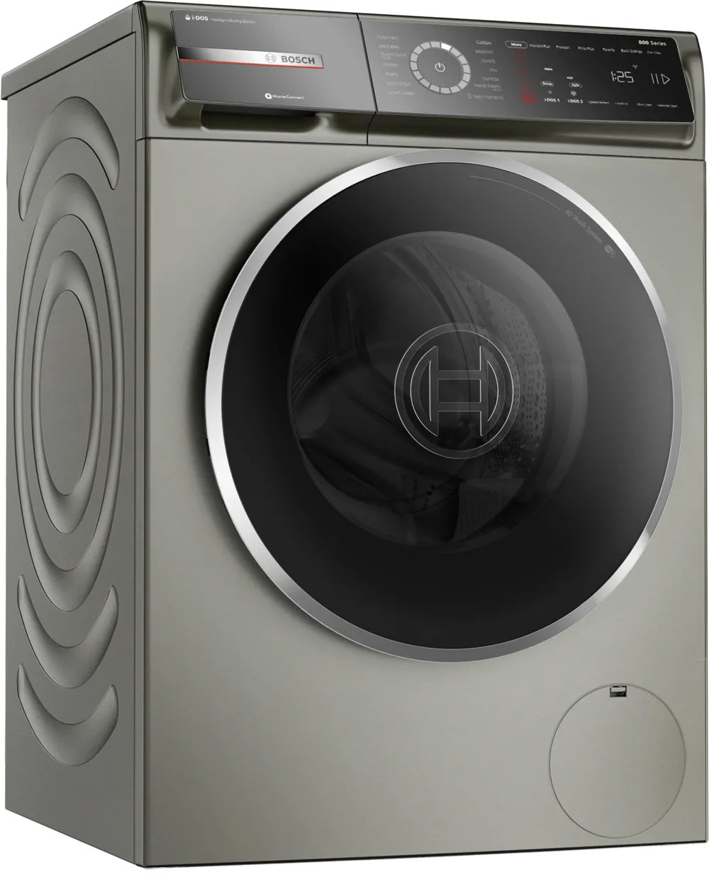 Bosch 800 Series Compact Washer max. 1600 rpm, Pearl Steel