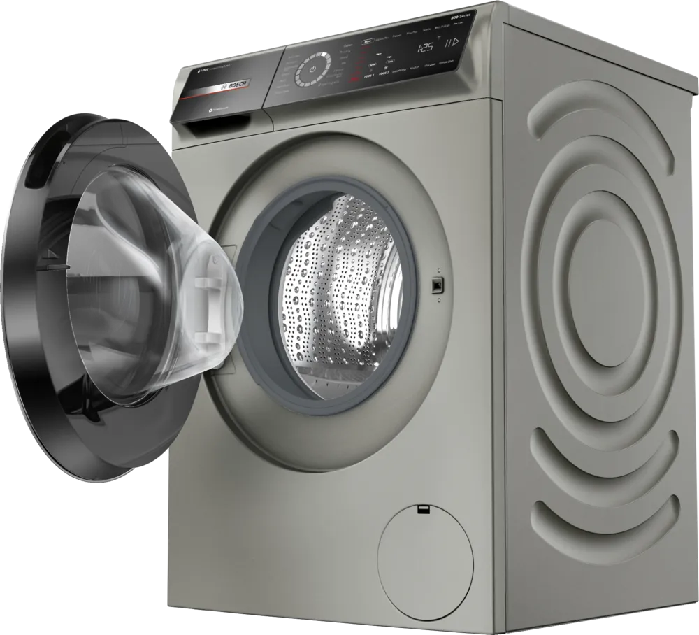 Bosch 800 Series Compact Washer max. 1600 rpm, Pearl Steel