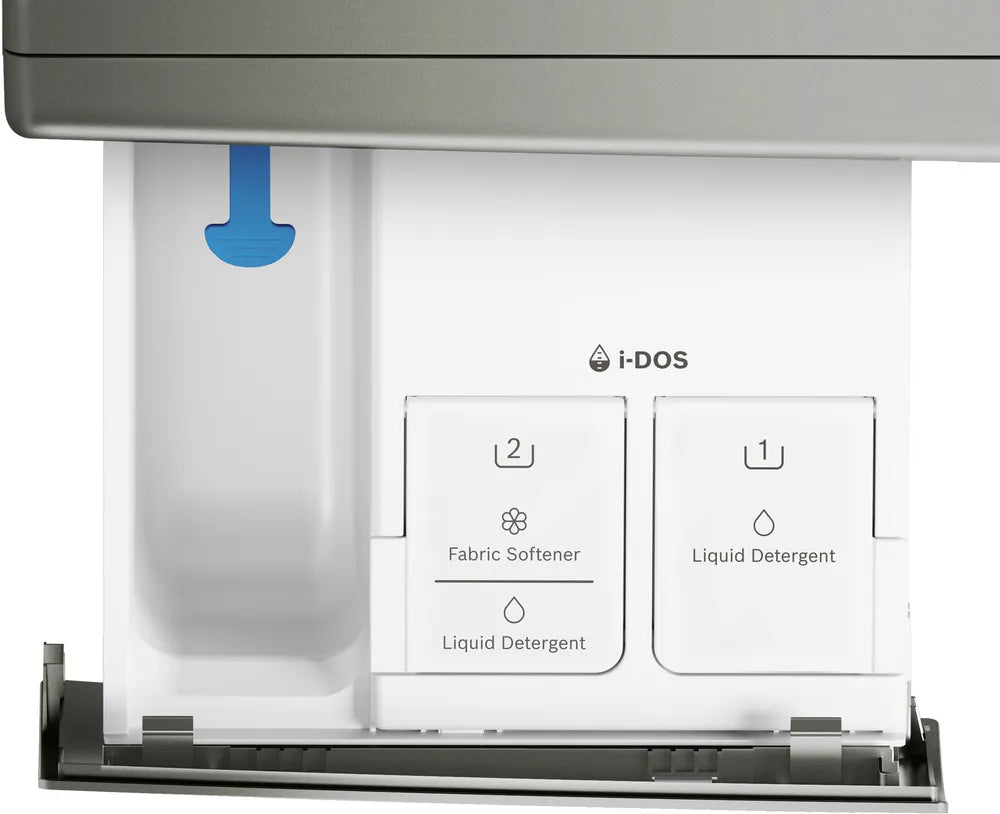 Bosch 800 Series Compact Washer max. 1600 rpm, Pearl Steel