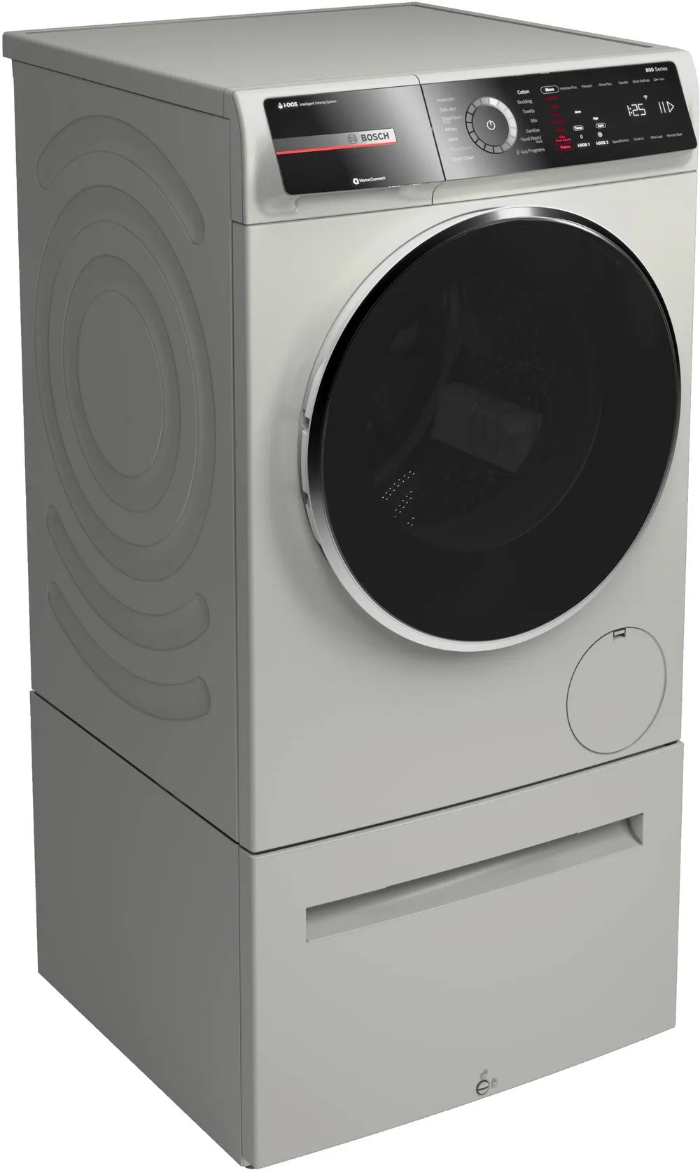 Bosch 800 Series Compact Washer max. 1600 rpm, Pearl Steel