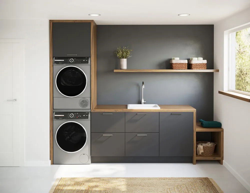 Bosch 800 Series Compact Washer max. 1600 rpm, Pearl Steel