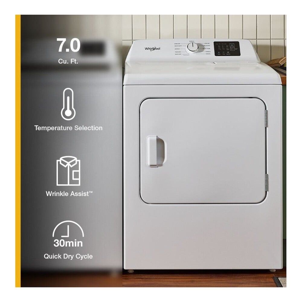 Whirlpool 7.0 cu. ft. Gas Dryer with Adaptive Dry - Vented Top Load Matching