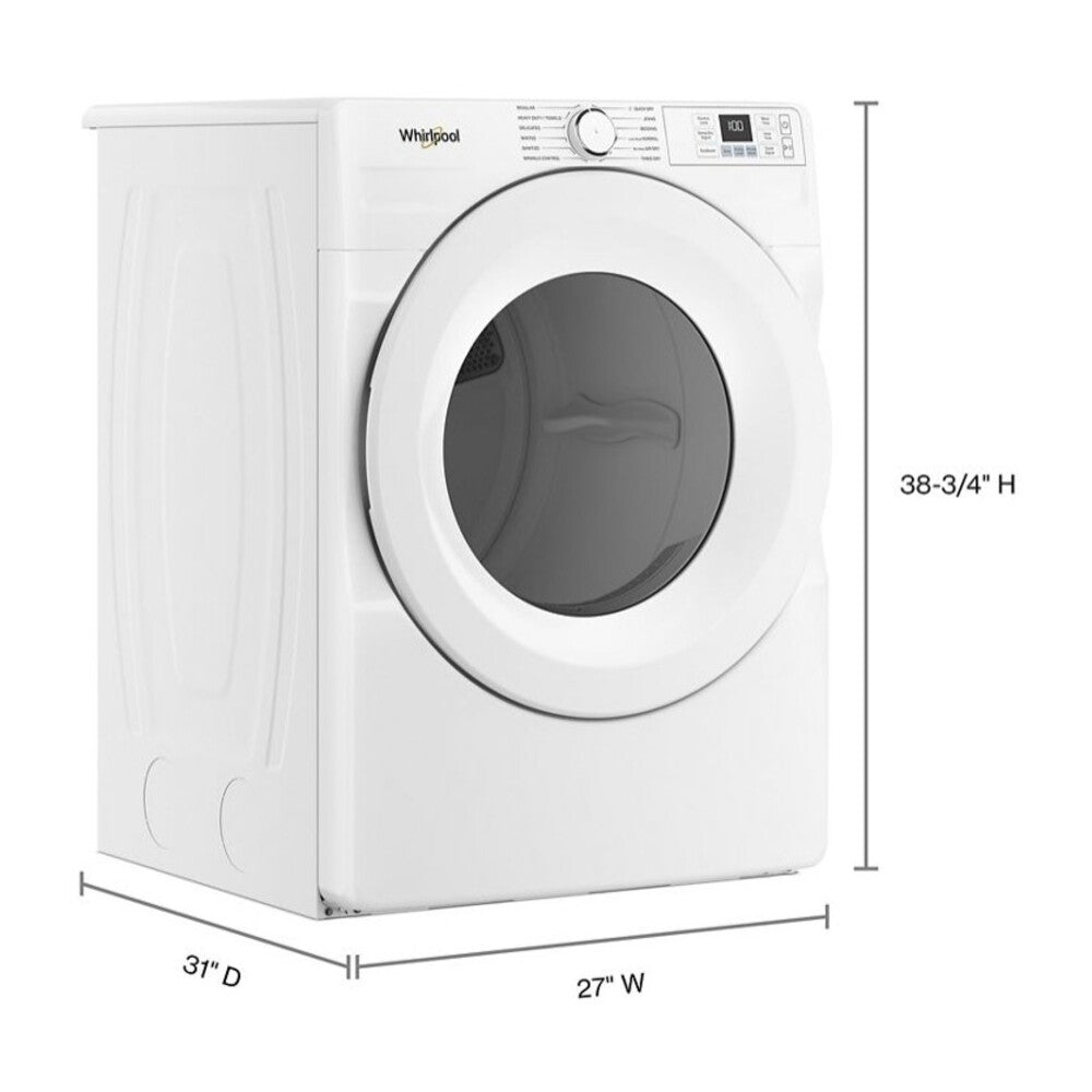 Whirlpool 7.4 cu. ft. ENERGY STAR® Certified Front Load Gas Dryer with Wrinkle Shield™ Opt