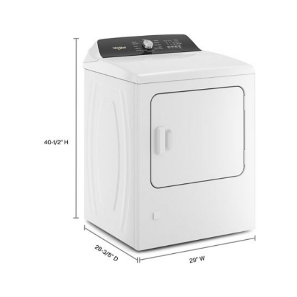 Whirlpool 7.0 Cu. Ft. Top Load Gas Moisture Sensing Dryer with Steam