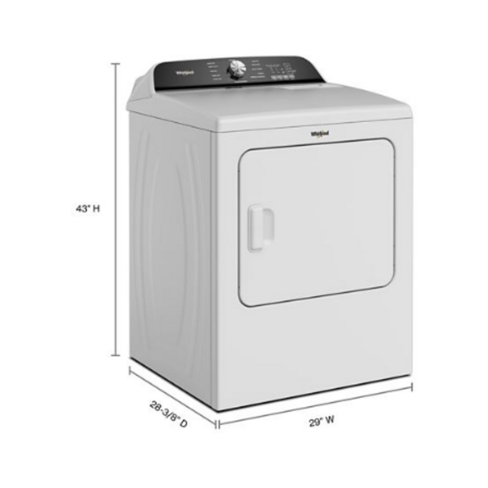 Whirlpool 7.0 Cu. Ft. Whirlpool® Top Load Gas Dryer with Moisture Sensor