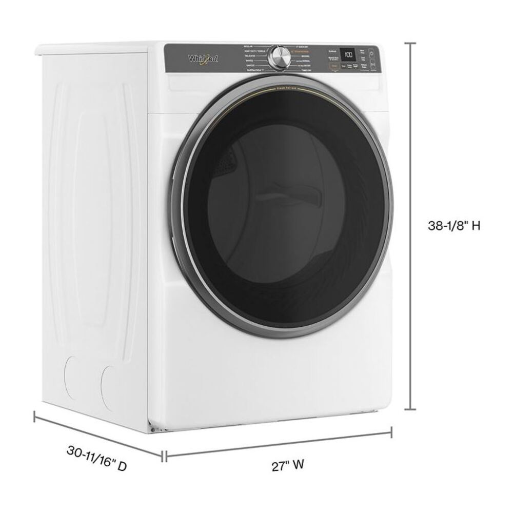 Whirlpool 7.4 cu. ft. Smart Front Load ENERGY STAR® Gas Dryer with Steam Capabilities