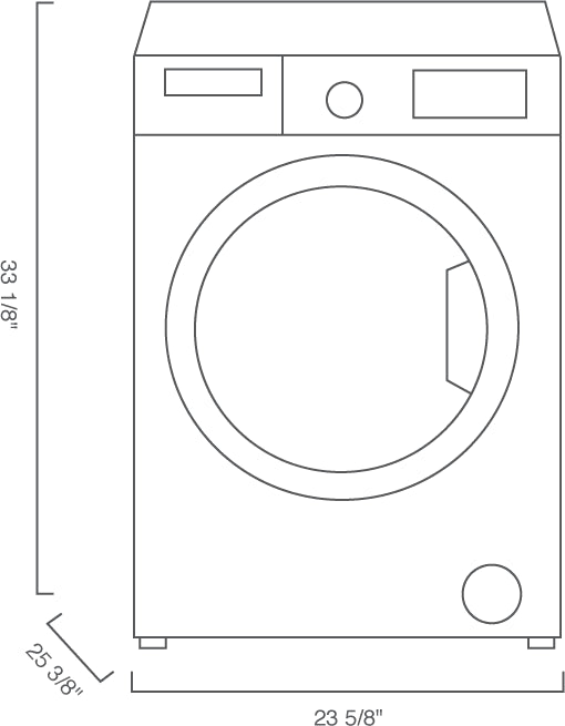 Blomberg 24" 2.3 cu.ft. Front Load Washer, ENERGY STAR®