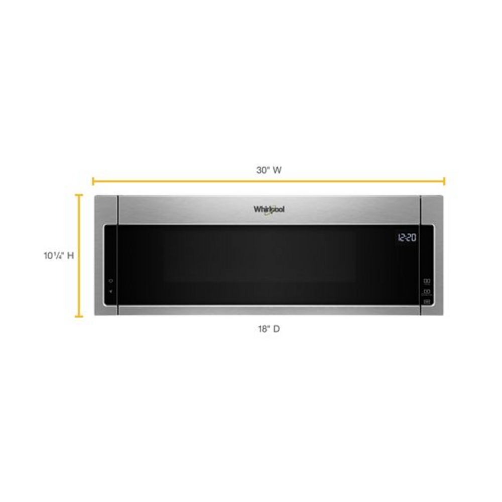 Whirlpool 1.1 cu. ft. Low Profile Microwave Hood Combination
