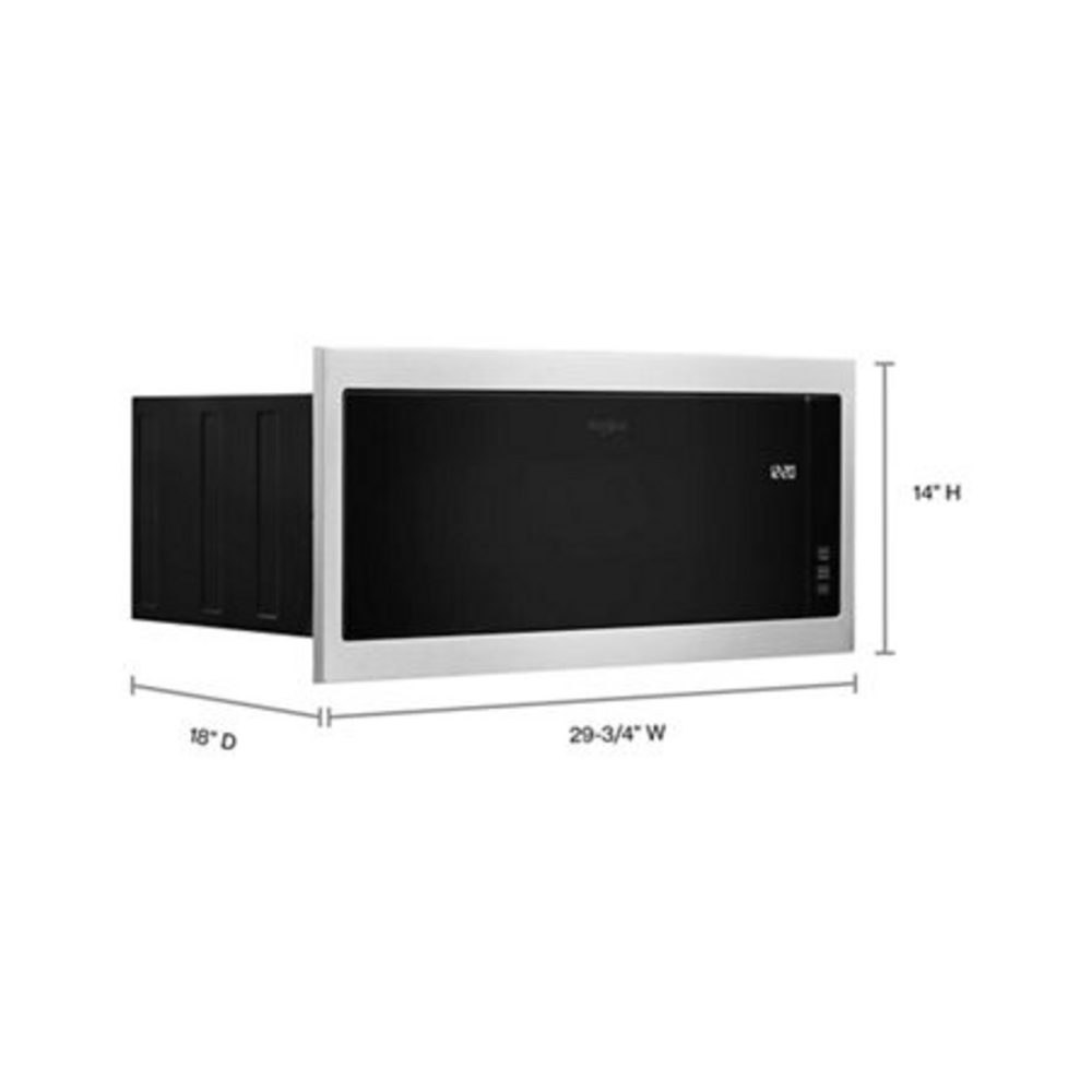 Whirlpool 1.1 cu. ft. Built-In Microwave with Slim Trim Kit - 14" Height