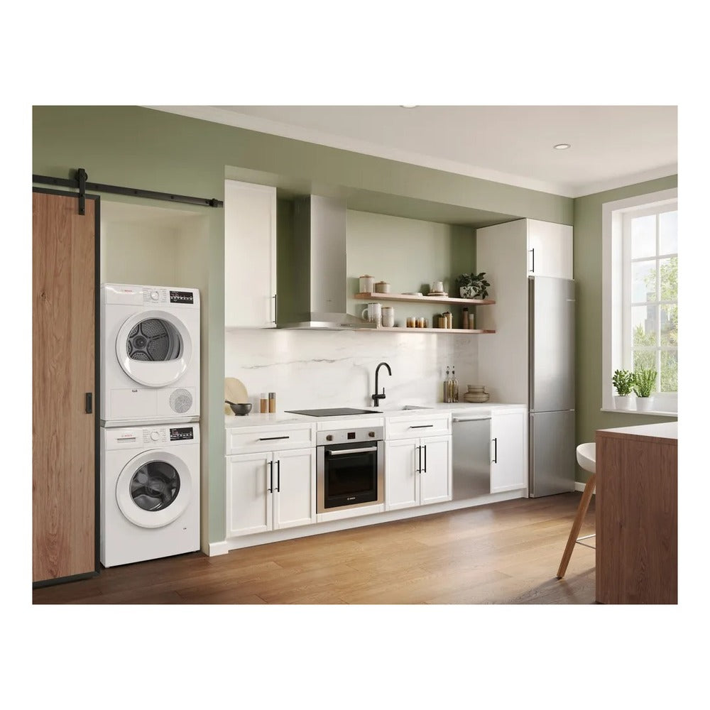 Bosch 300 Series, condenser tumble dryer, White