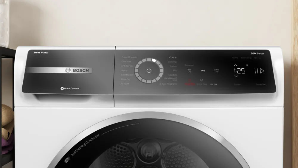 Bosch 500 Series, heat pump dryer, White