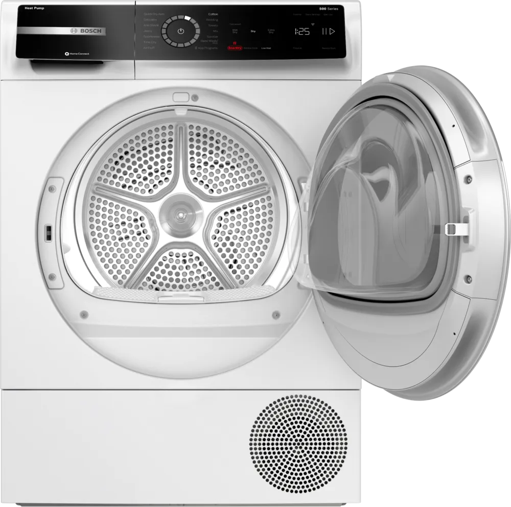 Bosch 500 Series, heat pump dryer, White