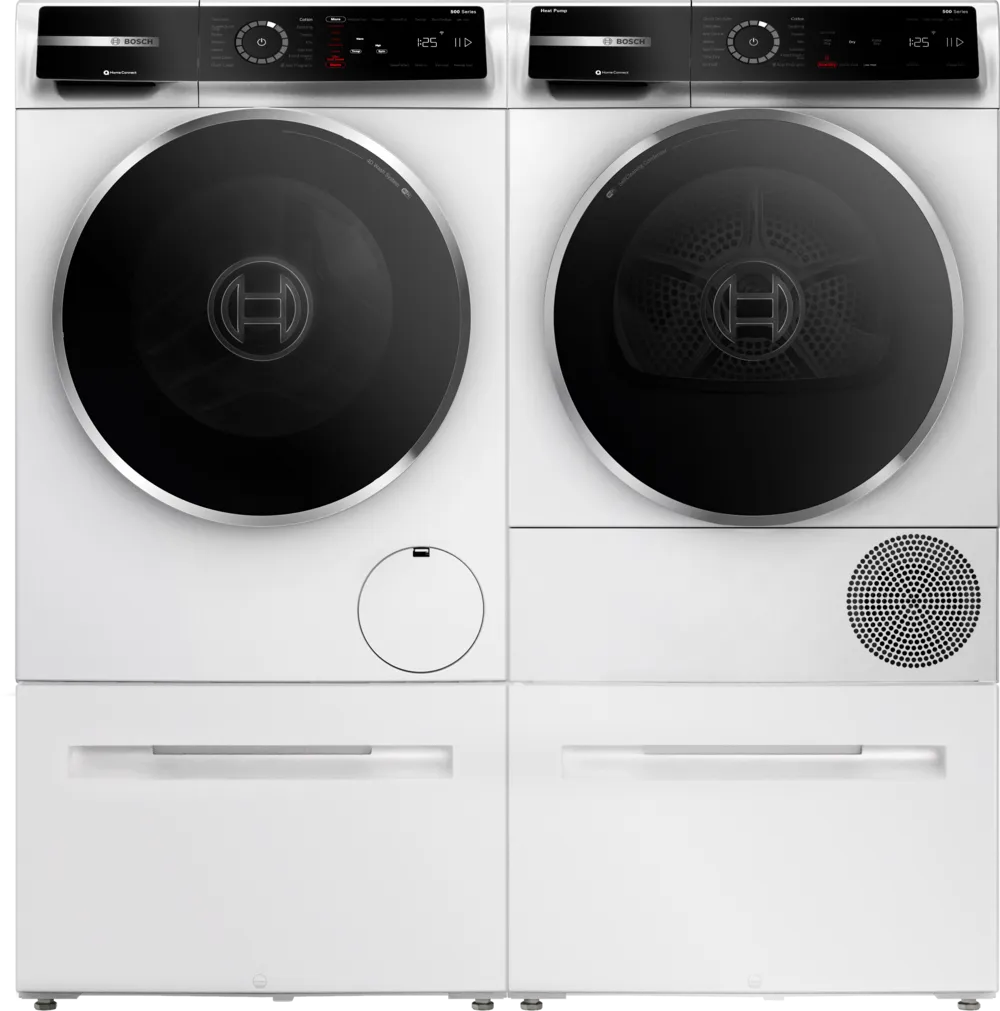Bosch 500 Series, heat pump dryer, White