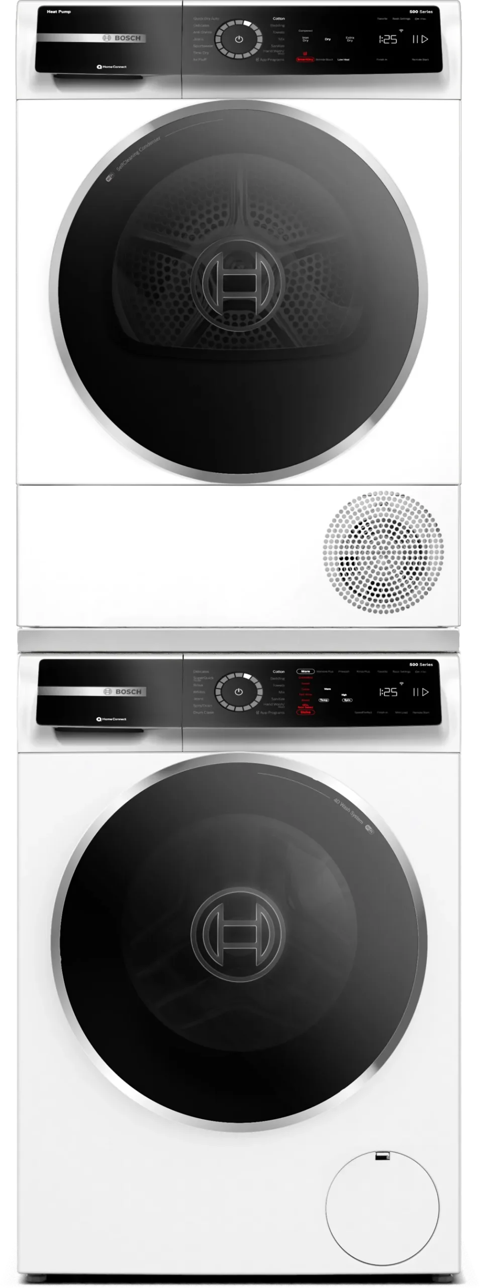 Bosch 500 Series, heat pump dryer, White