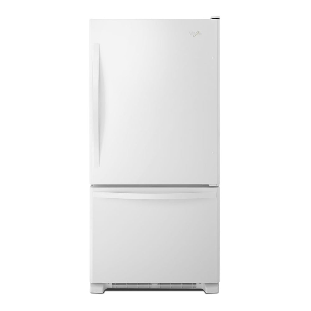 Whirlpool 33-inches wide Bottom-Freezer Refrigerator with SpillGuard™ Glass Shelves - 22 c