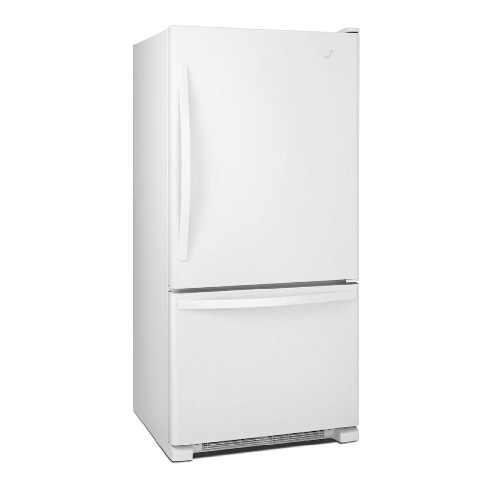 Whirlpool 33-inches wide Bottom-Freezer Refrigerator with SpillGuard™ Glass Shelves - 22 c
