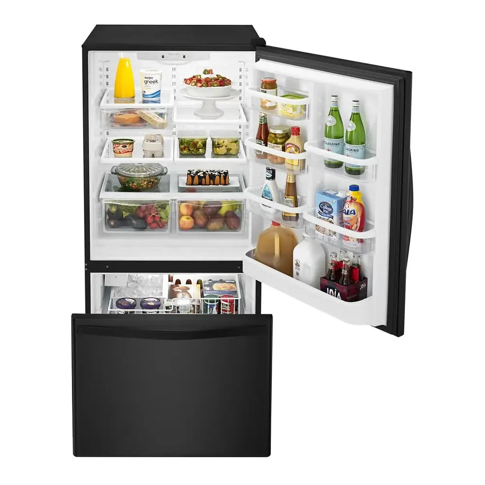 Whirlpool 30-inches wide Bottom-Freezer Refrigerator with SpillGuard™ Glass Shelves - 18.7