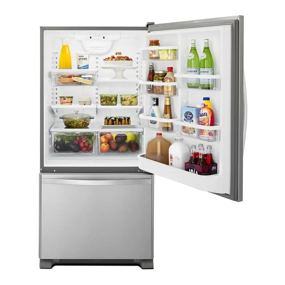 Whirlpool 30-inches wide Bottom-Freezer Refrigerator with SpillGuard™ Glass Shelves - 18.7