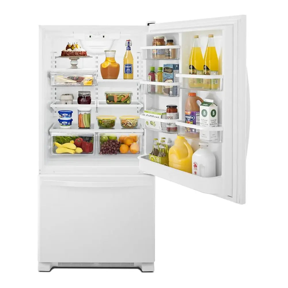 Whirlpool 30-inches wide Bottom-Freezer Refrigerator with SpillGuard™ Glass Shelves - 18.7
