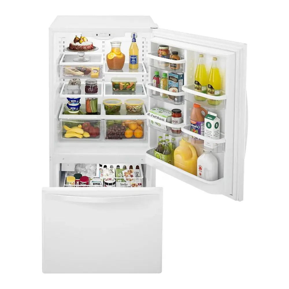 Whirlpool 30-inches wide Bottom-Freezer Refrigerator with SpillGuard™ Glass Shelves - 18.7
