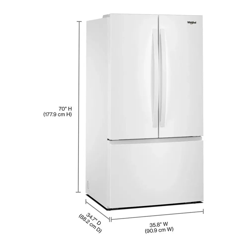 Whirlpool 36-Inch French Door Refrigerator with Ice Maker - 31 cu. ft.