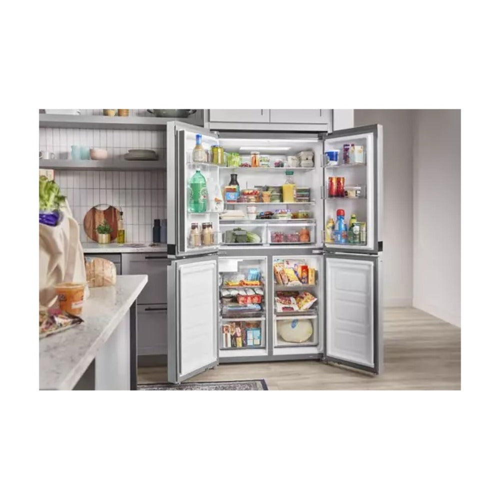Whirlpool 36-inch Wide Counter Depth 4 Door Refrigerator - 19.4 cu. ft.