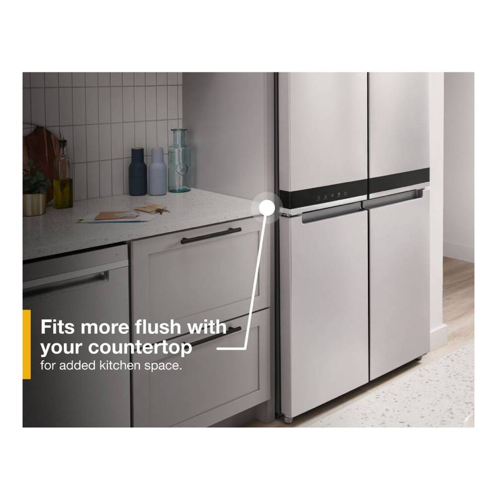 Whirlpool 36-inch Wide Counter Depth 4 Door Refrigerator - 19.4 cu. ft.