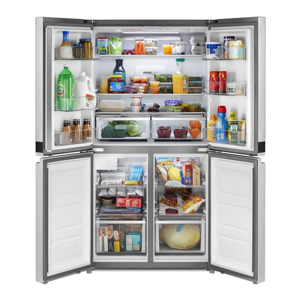 Whirlpool 36-inch Wide Counter Depth 4 Door Refrigerator - 19.4 cu. ft.