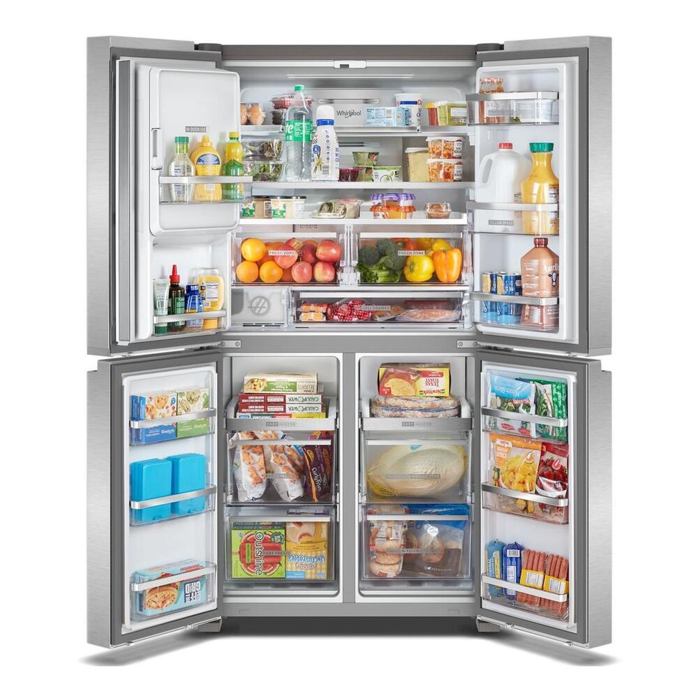 Whirlpool 36-Inch Counter Depth 4 Door Refrigerator with Ice Maker in Door