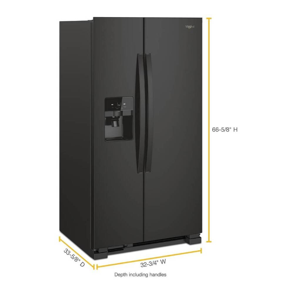 Whirlpool 33-inch Wide Side-by-Side Refrigerator - 21 cu. ft.
