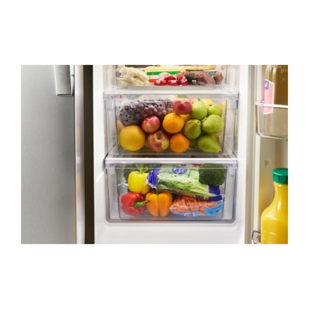 Whirlpool 36-inch Counter Depth Side-by-Side Refrigerator with Prep & Store Bins