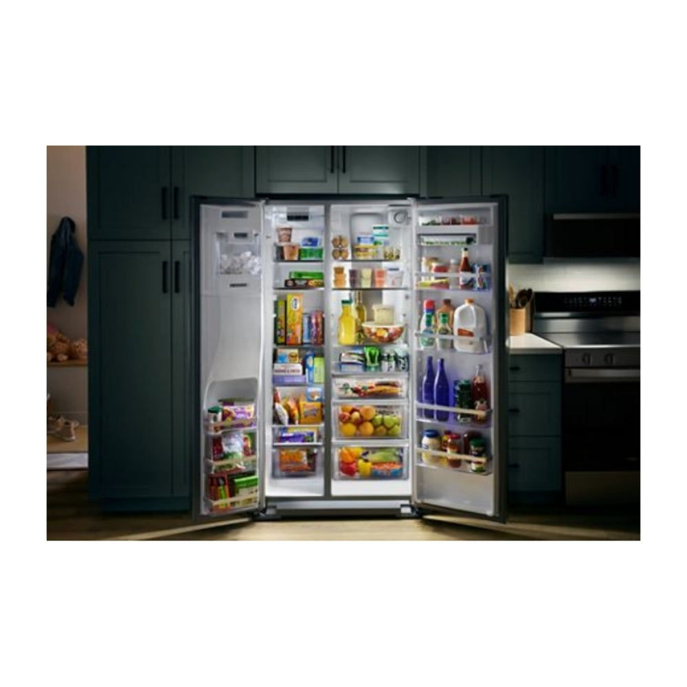 Whirlpool 36-inch Counter Depth Side-by-Side Refrigerator with Prep & Store Bins