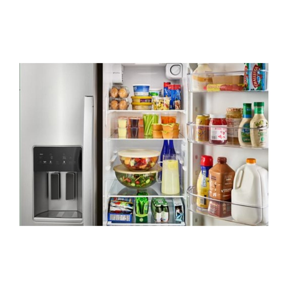 Whirlpool 36-inch Standard Depth Side-by-Side Refrigerator with Prep & Store Bins