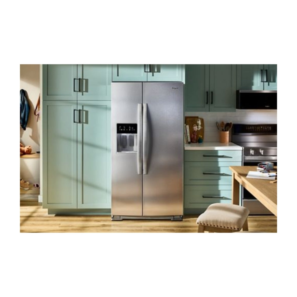 Whirlpool 36-inch Standard Depth Side-by-Side Refrigerator with Prep & Store Bins