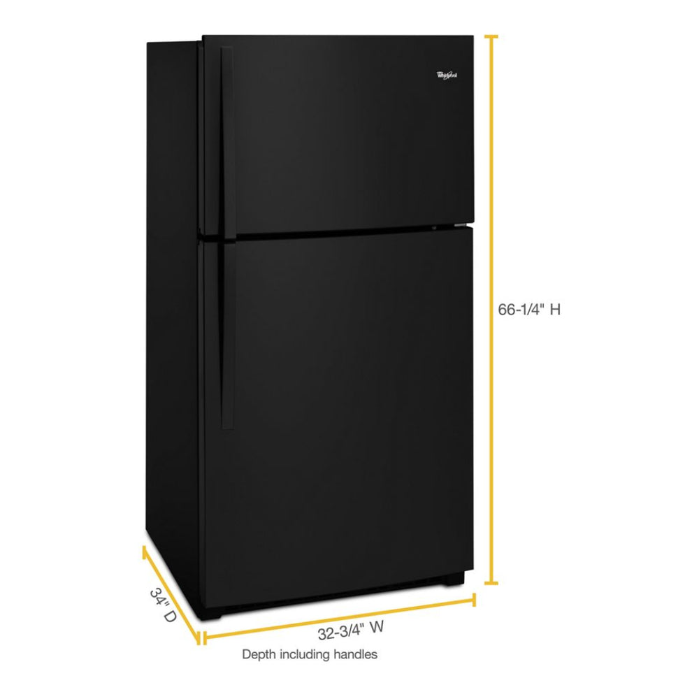 Whirlpool 33-inch Wide Top Freezer Refrigerator - 21 cu. ft.