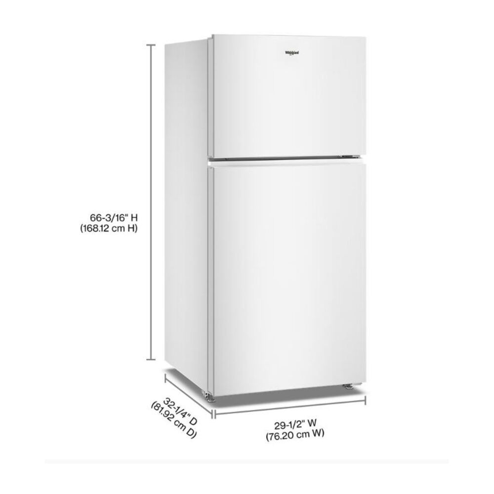 Whirlpool Whirlpool® 29.5-inch Wide Top Freezer Refrigerator with Total Coverage Cooling- 