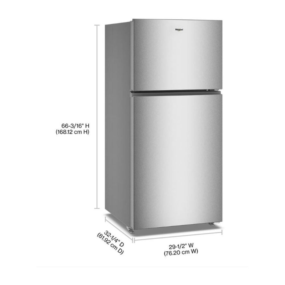Whirlpool Whirlpool® 29.5-inch Wide Top Freezer Refrigerator with Total Coverage Cooling- 