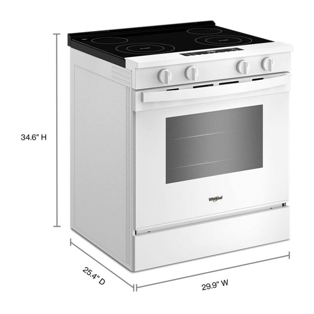Whirlpool 30-inch Electric Range with No Preheat and Slow Cook Modes
