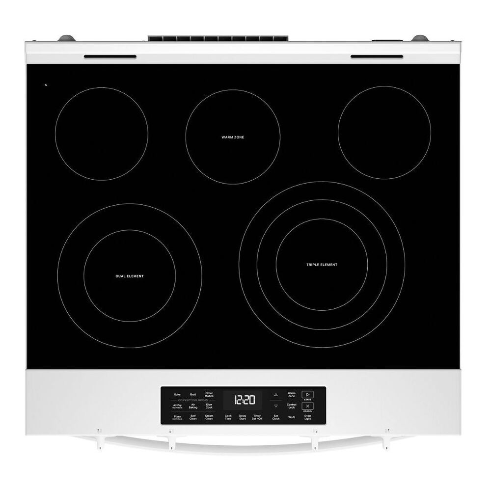 Whirlpool 30-inch Electric Smart Range with Air Cooking Technology