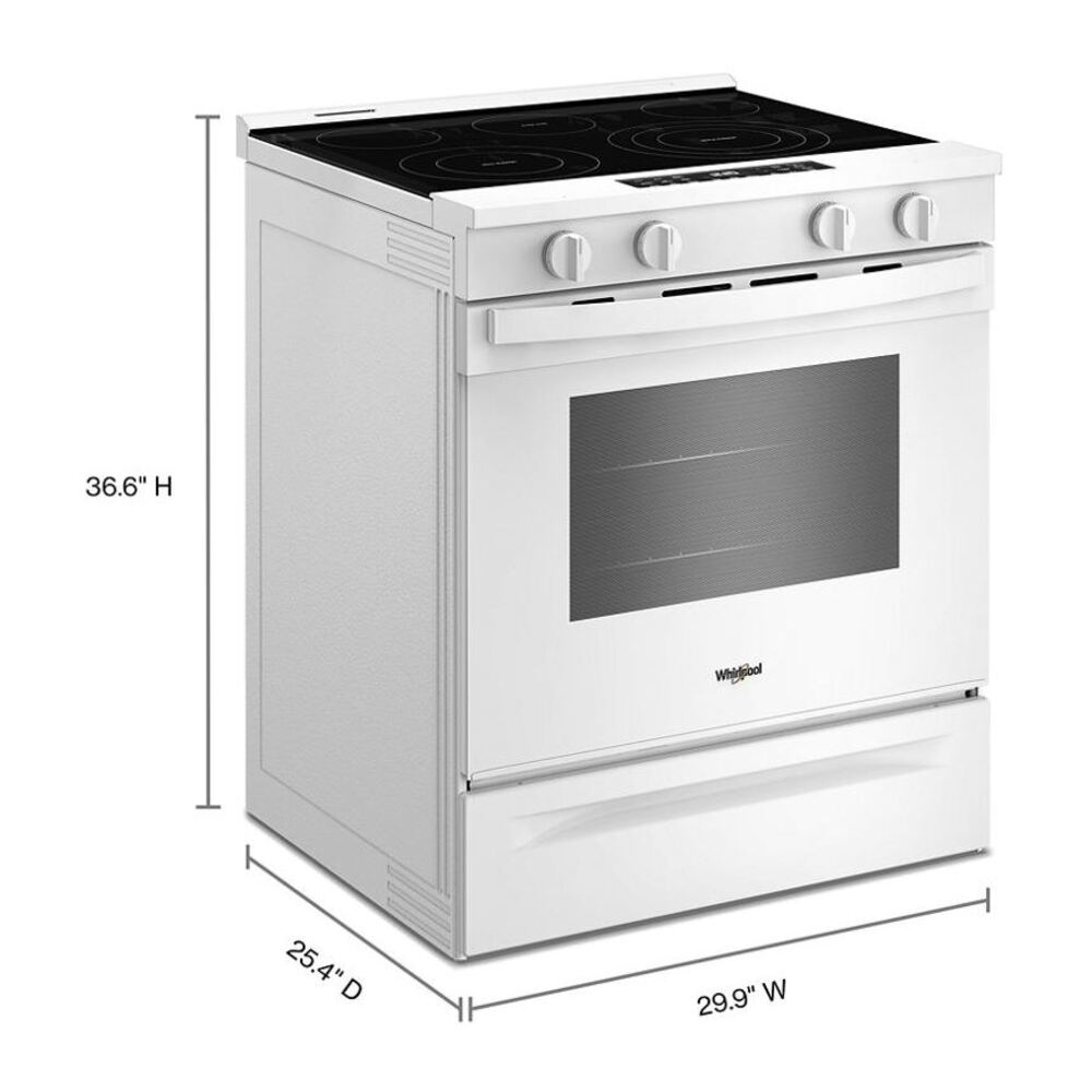 Whirlpool 30-inch Electric Smart Range with Air Cooking Technology