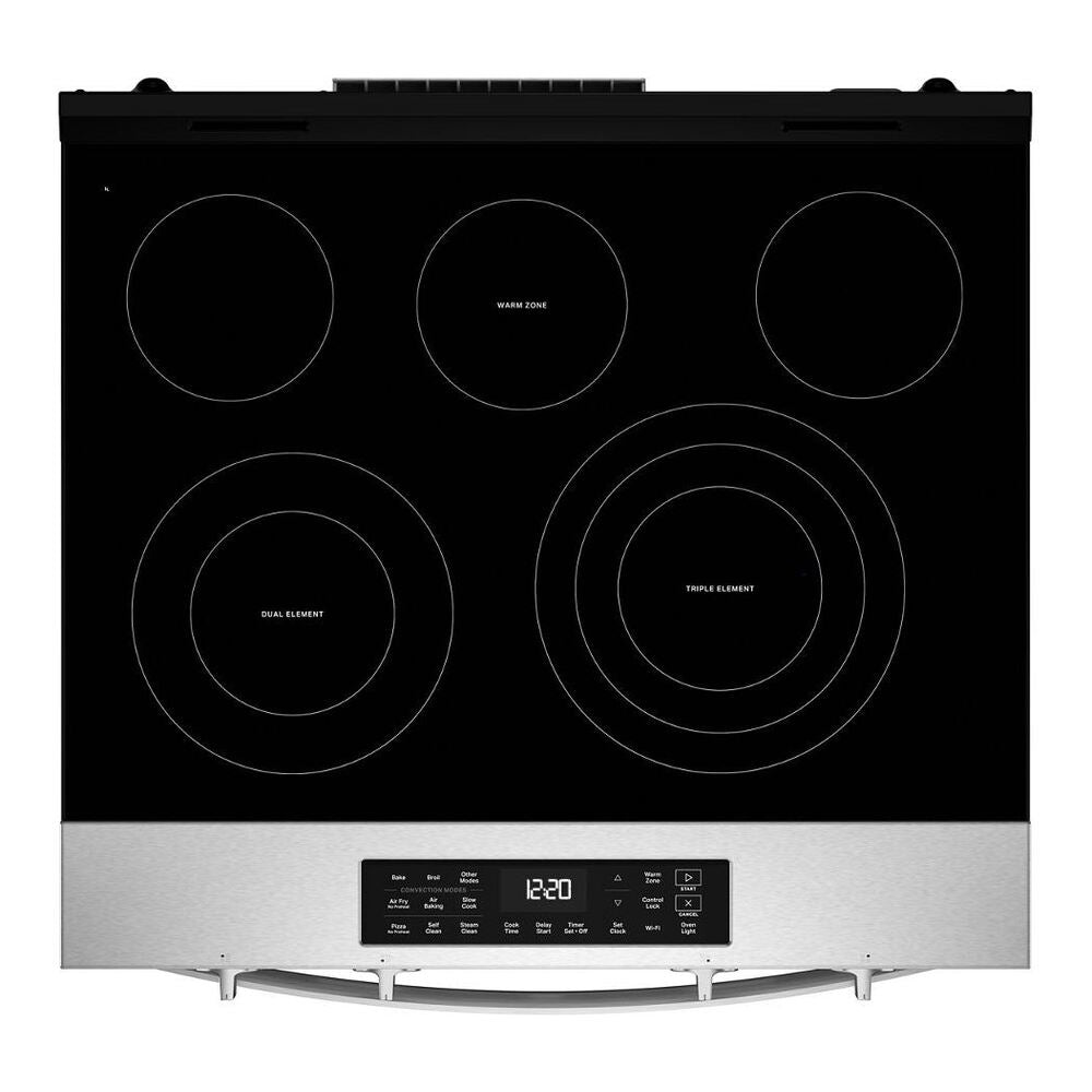Whirlpool 30-inch Electric Smart Range with Air Cooking Technology