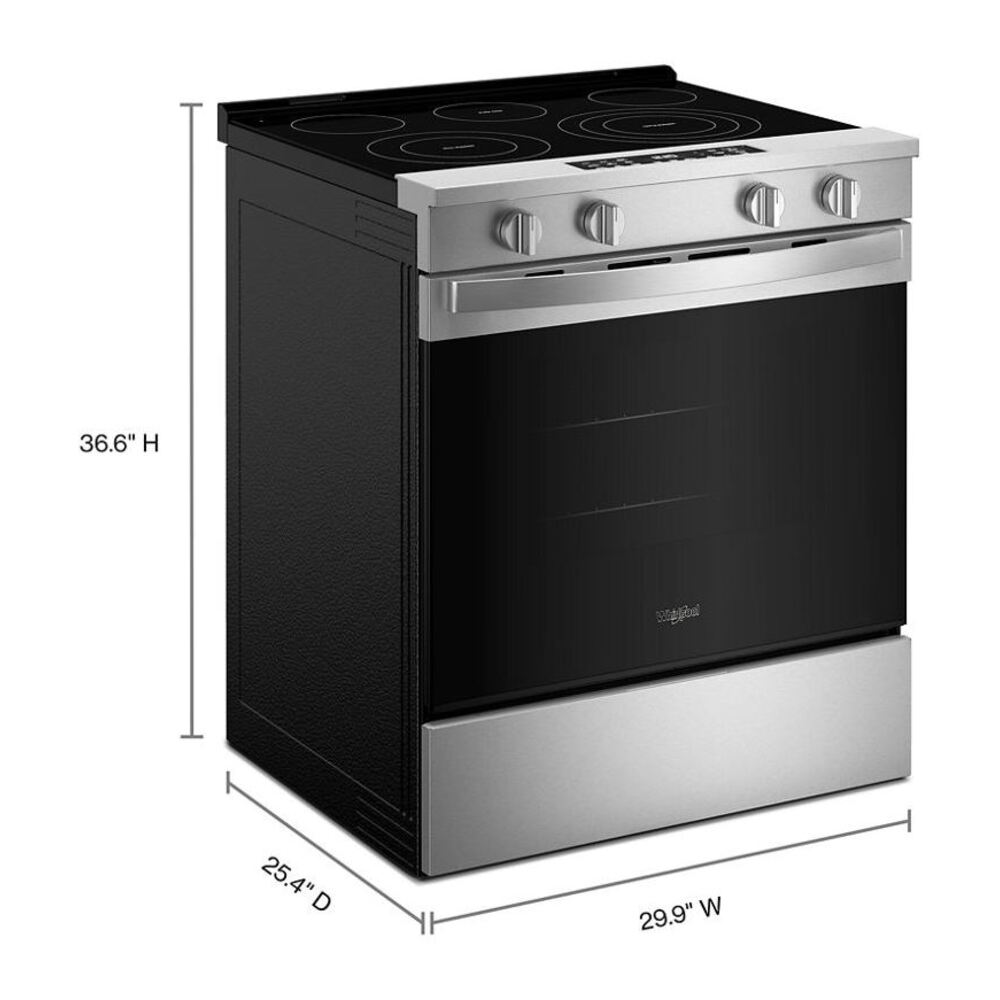 Whirlpool 30-inch Electric Smart Range with Air Cooking Technology
