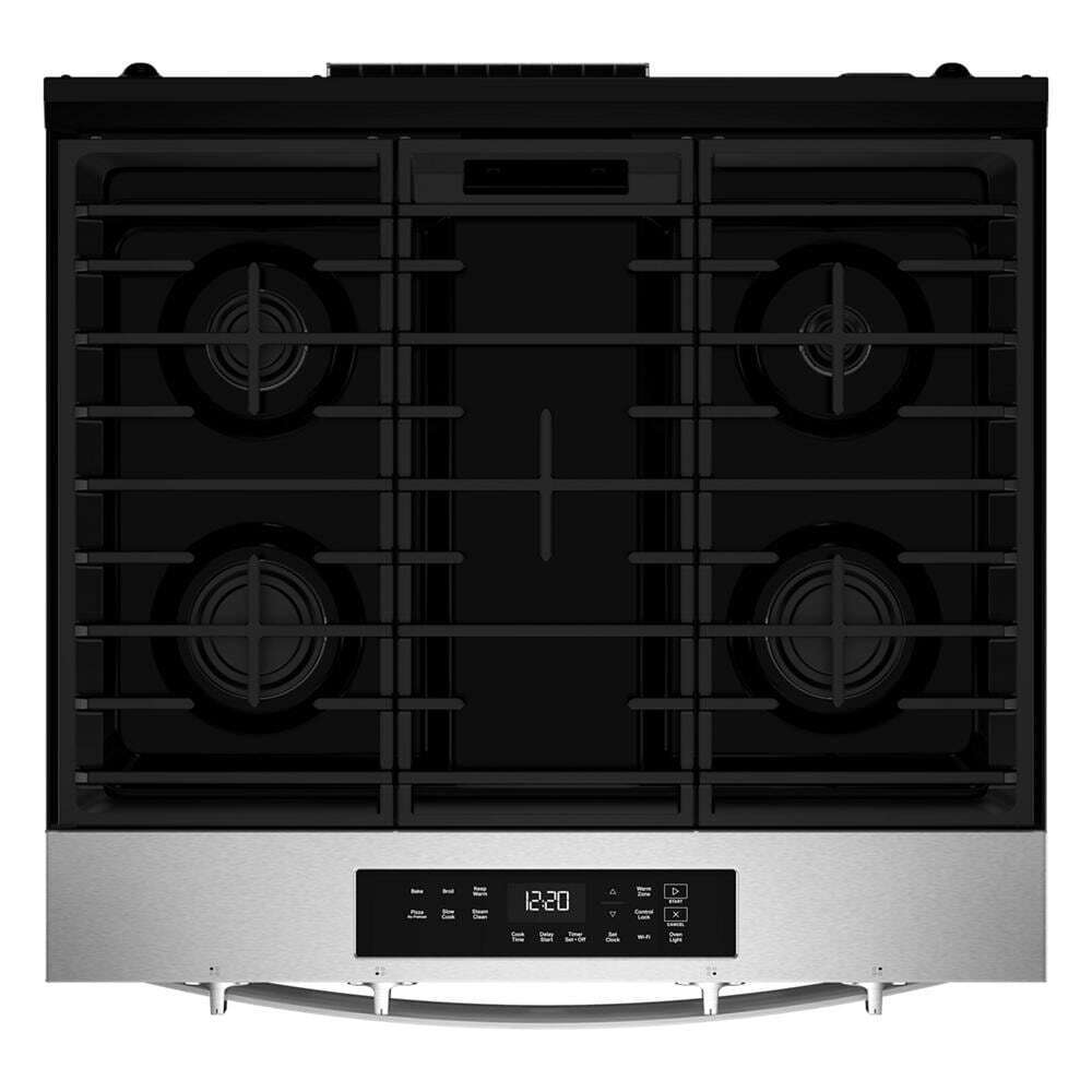 Whirlpool 30-inch Gas Range with No Preheat Mode and Slow Cook