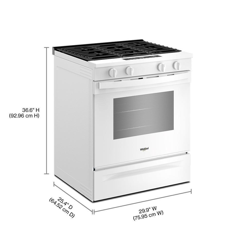 Whirlpool 30-inch Gas Smart Range with Air Cooking Technology and Steam Clean