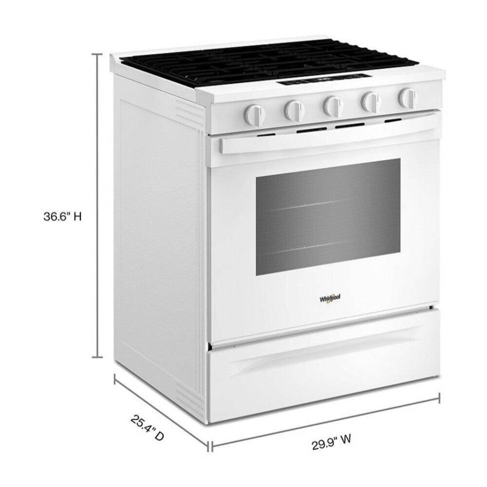 Whirlpool 30-inch Gas Smart Range with Air Cooking Technology