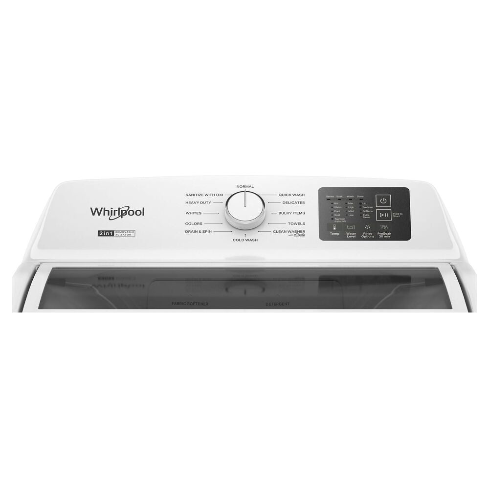 Whirlpool 4.2-4.3 Cu. Ft. Whirlpool® Top Load Washer with 2-in-1 Removable Agitator and So