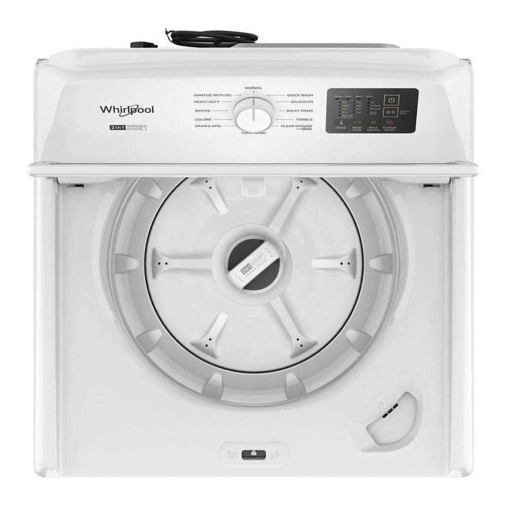 Whirlpool 4.2-4.3 Cu. Ft. Whirlpool® Top Load Washer with 2-in-1 Removable Agitator and So