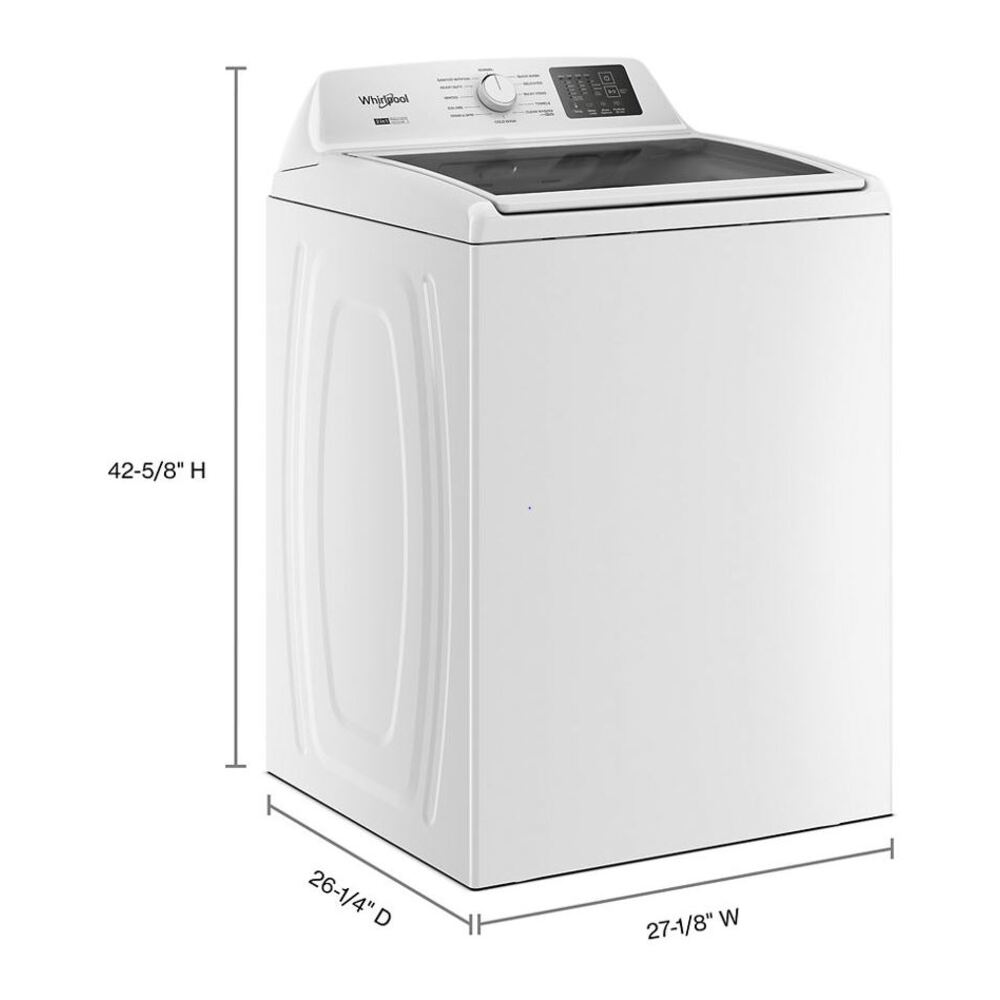 Whirlpool 4.2-4.3 Cu. Ft. Whirlpool® Top Load Washer with 2-in-1 Removable Agitator and So