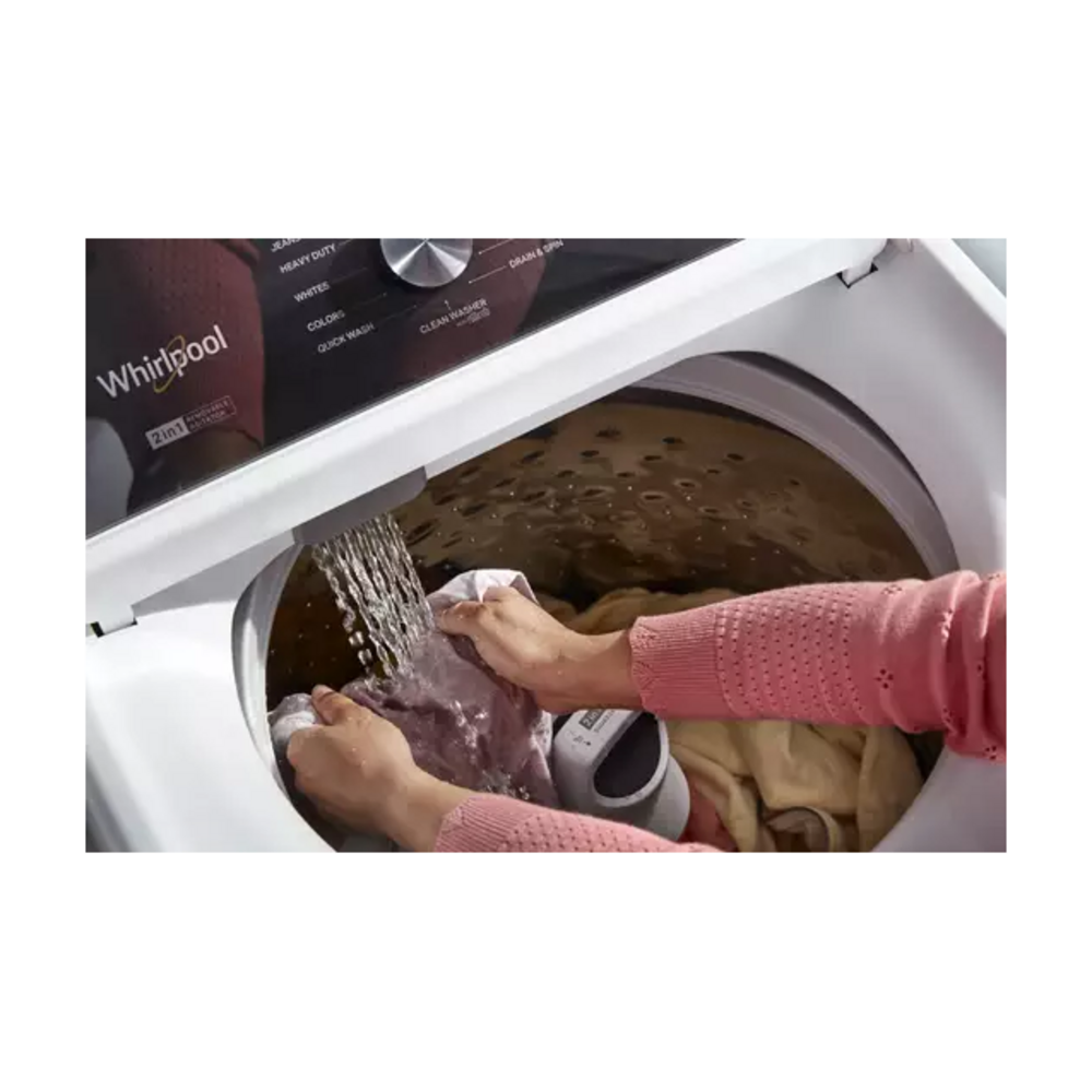 Whirlpool 4.7-4.8 Cu. Ft. Top Load Washer with 2 in 1 Removable Agitator