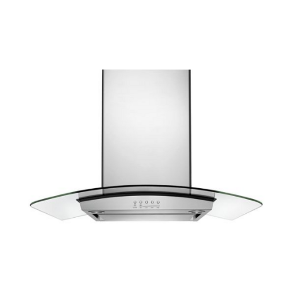 Whirlpool 30" Modern Glass Wall Mount Range Hood